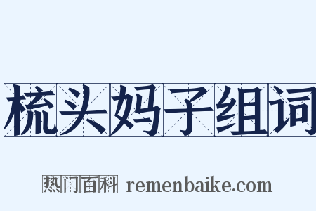 梳头妈子组词是什么意思的图片